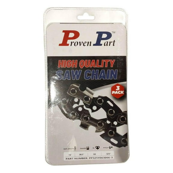 3-Pack of chainsaw Chain 325 Pitch 063 Gauge 66 DL Fits Oregon 35LG066