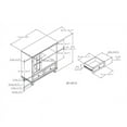 thumbnail image 4 of Pemberly Row 42" TV Stand with Storage in Dark Walnut, 4 of 4