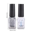 Luoyaxxxxx Base Top Coat Mirror Nail Polish Smooth Glossy Water Based