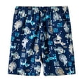 thumbnail image 3 of Levmjia Mens Shorts for Running,Workout,Training, Basketball Drawstring Print Beach Shorts Holiday Style Beach Shorts, 3 of 8