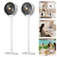 Oscillating Racks Portable Rechargeable Oscillating Fan with 5 Speed Adjustable Stand ...