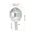 thumbnail image 2 of Unique Bargains Roller Ball Transfer Bearing 1' Load 66lbs Stud Mounted Carbon Steel Rotation Caster Unit, 8 Pack, 2 of 5