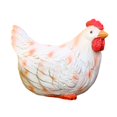 thumbnail image 3 of Figura decorativa de resina con forma de gallina para jardín, ideal para exteriores., 3 of 8