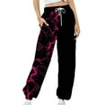thumbnail image 3 of Sakmal Womens Sweatpants Plus Size Valentines Love Joggers Pants Hiking Spring Heart Print Sweatpants Women L, 3 of 4