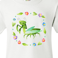 thumbnail image 4 of Inktastic Praying Mantis with Flowers and Leaves Youth T-Shirt, 4 of 5