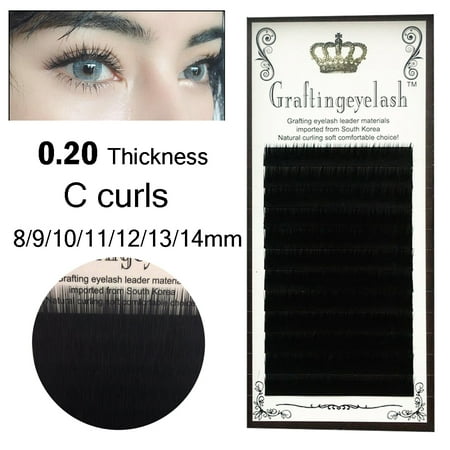 Eyelash Extension Fake Eyelash  Eyelash Extension Supplies C Curl/Thickness 0.20mm, Length 8-14mm 