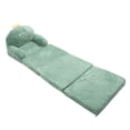 thumbnail image 3 of Cartoon Green Dinosaur Foldable Kid Sofa With Wide Handle, Soft Breathable Toddler Chair For Reading Relaxing Sleeping, 3 of 8