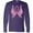 Purple, variant on Inktastic Breast Cancer Awareness with Butterfly Ribbon Words Long Sleeve T-Shirt