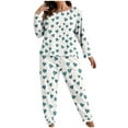 thumbnail image 2 of Vetsdori Plus Size Pajamas Sets for Women Loungewear Nightwear Sleepwear Home 2 Pieces Womens Pajamas, 2 of 6