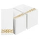 thumbnail image 1 of Servilletas de papel desechables BESTVIP de 3 capas con borde dorado, paquete de 200, 1 of 7