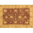 thumbnail image 1 of Ahgly Company Indoor Rectangle Abstract Brown Modern Area Rugs, 7' x 9', 1 of 4