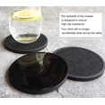 thumbnail image 4 of Posavasos MECOWON, absorbente para bebidas con soporte, paquete de 6 unidades, color negro, 4 of 6