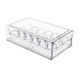 thumbnail image 1 of Contenedor de huevos Caja de almacenamiento para refrigerador Organizador de canasta de huevos Caja de almacenamiento de huevos frescos con 18 rejillas, 1 of 7