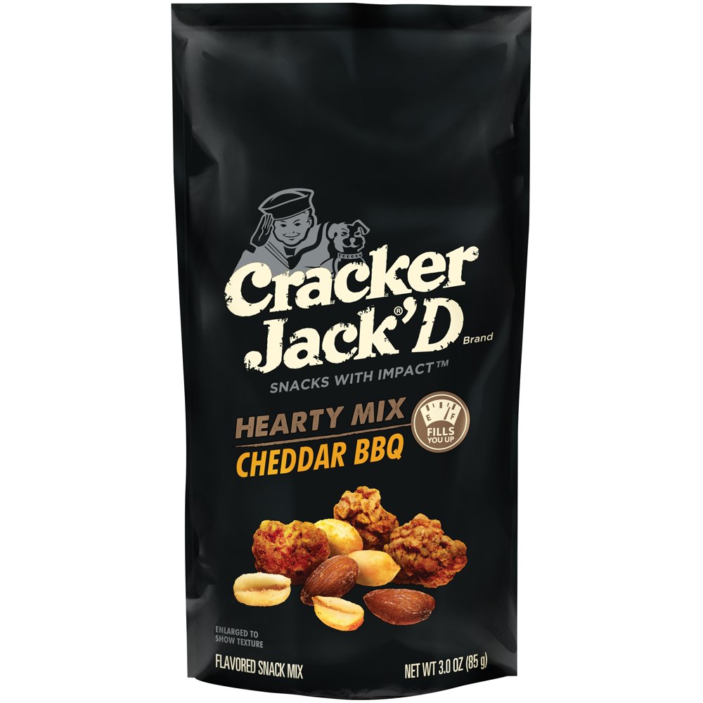 Cracker Jack'D Hearty Mix Cheddar BBQ Snack Mix 3 oz. Bag