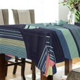 thumbnail image 5 of Yayeee Tablecloths 54" x 72" Rectangle Wrinkle Resistant Party Table Cover, Cube Stripes, 5 of 8