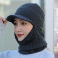 thumbnail image 5 of Gorro de punto para pasamontañas de invierno, cálido, para ciclismo, esquí, tamaño universal, resistente al viento, para clima frío, 5 of 5