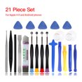 thumbnail image 2 of Kit de Réparation de Téléphone Portable 21 Pcs Tournevis Antidérapant Outil de Réparation de Montre de Téléphone Portable Couleur Aléatoire, 2 of 10