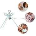 thumbnail image 3 of Unique Bargains 1 Pc Handbag Charms Keychains PU Bow Bag Accessories White Blue, 3 of 5