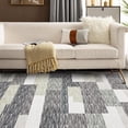 thumbnail image 7 of Memoryfield 8' x 10' Modern Geometric Patchwork Area Rug, Washable Low-Pile Non-Slip Soft Carpet, for Living Room, Bedroom, Gray/Green, 7 of 7