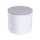 thumbnail image 1 of Juego de muebles de acero moderno de 4 pies con diseño blanco brillante para espacios elegantes, 1 of 4
