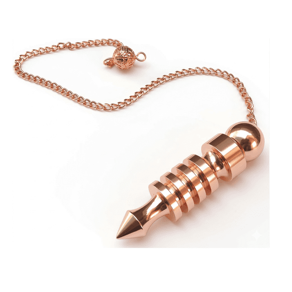 Copper Metal Chamber Pendulum Healing Dowsing Reiki For Divination Meditation Pendulum