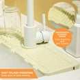 thumbnail image 3 of Kitchen Sink Upgraded Tap Mat, 2024 New Silicone Sink Splash Guard, Kitchen Sink Splash Guard Area, Suitable for A Wide Range of Venues with Matching Sizes (grey), 3 of 5
