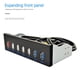 thumbnail image 4 of Panel FLhrweasw de la unidad óptica 5,25 pulgadas 19 pines a 2 USB3.0+4 USB2.0+BC1.2, 4 of 7