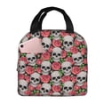 thumbnail image 1 of Disketp Skull and Roses for Insulated Lunch Bag for Women and Men, Perfect for Work, Hiking, Picnic, 1 of 8