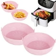 thumbnail image 2 of Lieonvis 2-Pack Air Fryer Silicone Pots,7.87inch Reusable Air Fryer Silicone Basket Heat Resistant Easy Cleaning,Air Fryer Silicone Liners,Food Grade Silicone BPA Free, 2 of 9