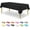 Black, variant on Xukmct 2 Pcs Disposable Waterproof Plastic Tablecloth Rectangle Table Cover Decorative Table Cloths for Parties, Weddings, Indoors, Outdoors, 54" x 108"