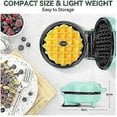 thumbnail image 2 of Mini Waffle Maker,Waffle Iron, Ready Indicator Light, Non Stick Coating, Cool Touch Handle, Compact Size, 2 of 5