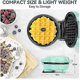 thumbnail image 2 of Mini Waffle Maker,Waffle Iron, Ready Indicator Light, Non Stick Coating, Cool Touch Handle, Compact Size, 2 of 5