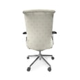 thumbnail image 5 of Ambesonne Oriental Office Chair Cover Stretchable High Back, Paisley Inspired Pattern, Grey Yellow Dark Tan, 5 of 6
