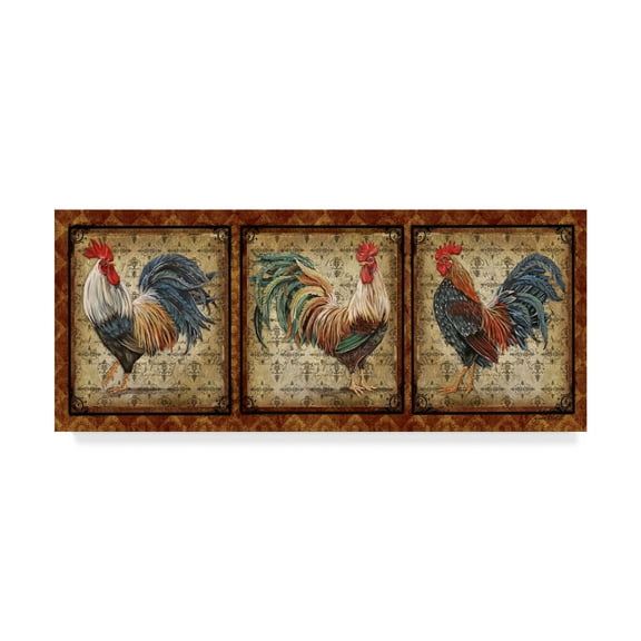 Trademark Fine Art 'Le Coq Rooster 3' Canvas Art by Jean Plout