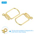 thumbnail image 3 of Uxcell Bottle Shape Alloy Open Back Bezel Pendants DIY Hollow Frame, Gold Tone 20 Pack, 3 of 5