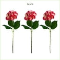 thumbnail image 3 of Nearly Natural Hydrangea Blossom Artificial Floral Stem Sprays - 30" - Pink - Set of 3, 3 of 10