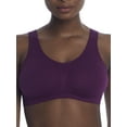 thumbnail image 2 of Bali Womens Microfiber Damask Crop Top Soft Cup Bra 2-Pack Style-X1J3, 2 of 3
