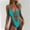 Blue, variant on YEAHITCH 1 Piece Swimsuit,Juniors Swimwear,Swimwear Clearance,One-Piece,High WaistRed,S