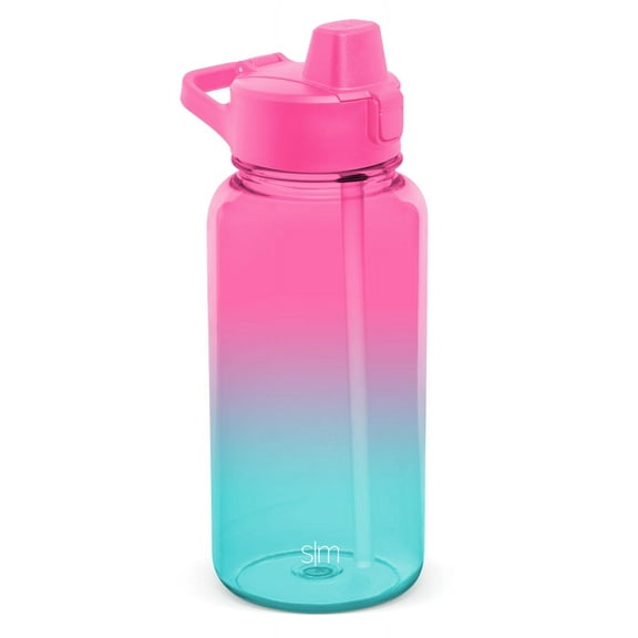 Simple Modern Reusable Tritan Summit Water Bottle with Silicone Straw Lid | 32 fl oz