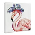 thumbnail image 3 of Stupell Industries Disco Hat on Flamingo Animals Painting Wrapped Canvas Canvas Art Print Wall Art, 30 x 30, 3 of 7