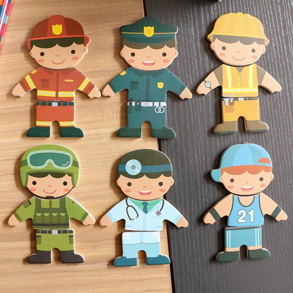 MONTESSORI JUGUETES ROMPECABEZAS NIÑO ROPA JUGUETE CUTICAT Juguete de cambio de ropa de madera
