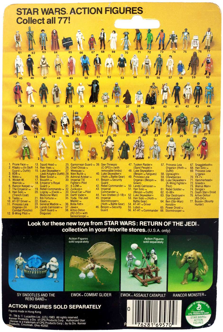 Star Wars Vintage 1983 B-Wing Pilot Action Figure