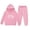 Pink, variant on TIREOW Girls Sweatsuit Set Football Heart Print Long Sleeve Pullover Hooded Sweatshirt and Jogger Pants Casual Streetwear 2 Piece Set