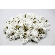 RG6 Flex Dual Coaxial Cable Clips (White, Pack of 100)