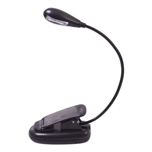 Flexible Book Light Clip On Dual LED Lighting Lamp Hands Free For E