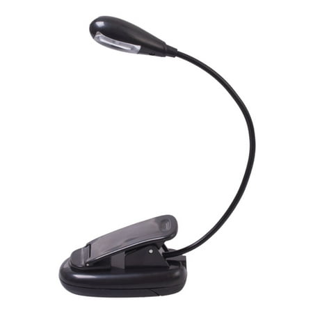 Flexible Book Light - Clip On Dual LED Lighting Lamp Hands Free For E-Reader Tablet Smartphone Reading on Bed Or Travel Portable Easy On Battery (Best Clip On Reading Light)