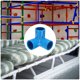thumbnail image 5 of Conectores de tubería en forma de L de 3 vías Uxcell, de 3/4 pulgadas, grado de muebles, codo de 90 grados con salida lateral para construir estanterías de jardín DIY (paquete de 10), azul, 5 of 5
