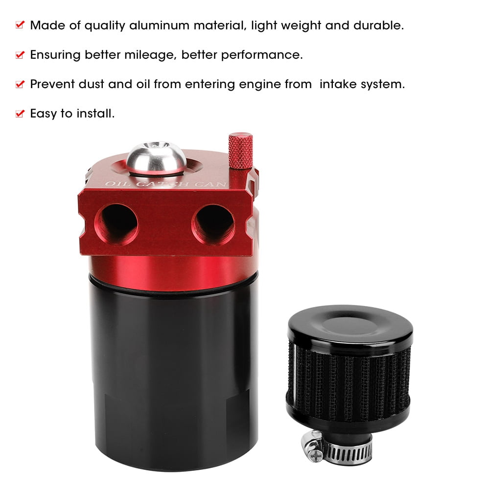 Buy ANGGREK Universal Car Oil Catch Can Kit, 300ML Aluminum Polish