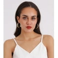 thumbnail image 2 of Bavsenic 14K Gold Hoop Earrings For Women,Large Gold Filled Hoops,Medium Hoop Earring,50mm/60mm/70mm, 2 of 6