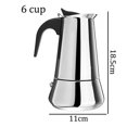 thumbnail image 4 of Birdeem Stainless Steel Mocha Espresso Latte Percolator Stove Coffee Maker Pot Too, 4 of 12